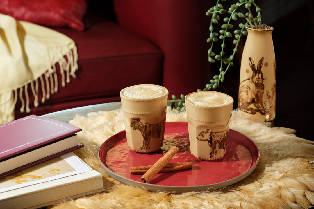 Wildlife Latte Cup in Mocha
