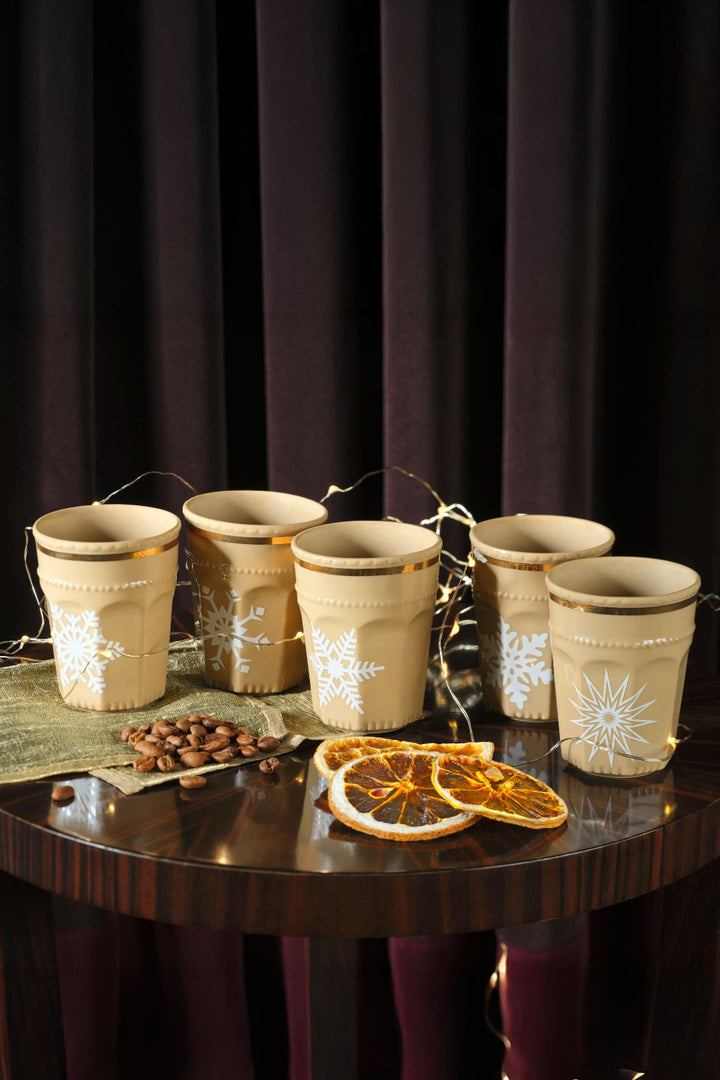 Cosy Latte Cup With Snowflake