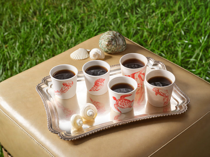 Sealife Espresso Cup in Red