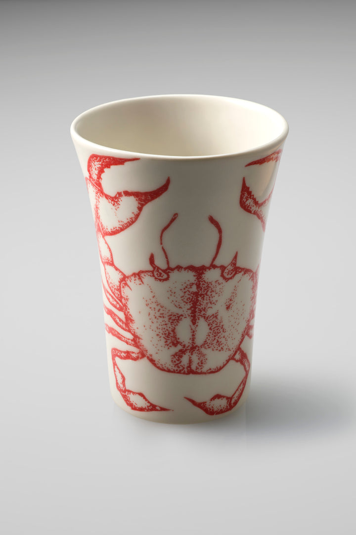 Sealife Tall Mug with Handle in Red