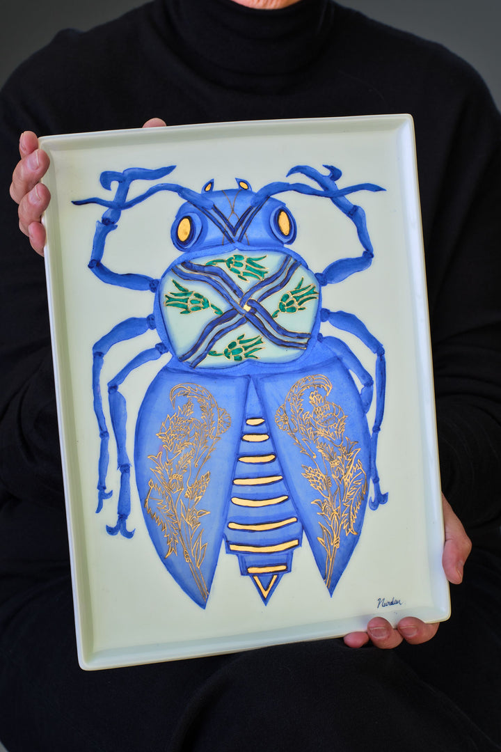 Rectangular Serving Plate with Sufi Bees