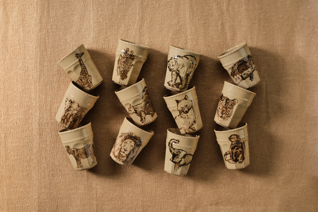 Wildlife Latte Cup in Mocha