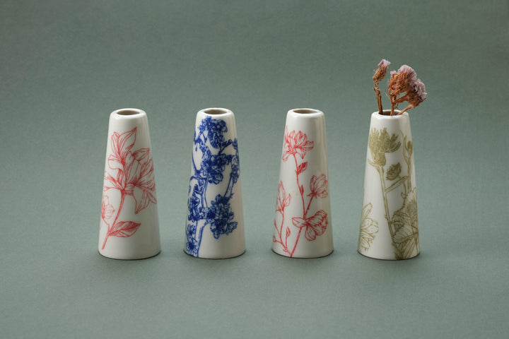 Lace Printed Petite Bloom Vase
