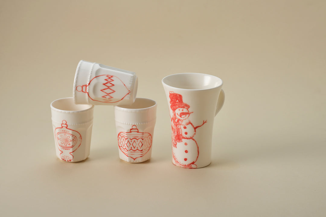 Cosy Latte Cup in Red