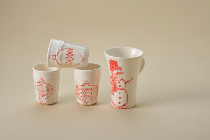 Cosy Latte Cup in Red