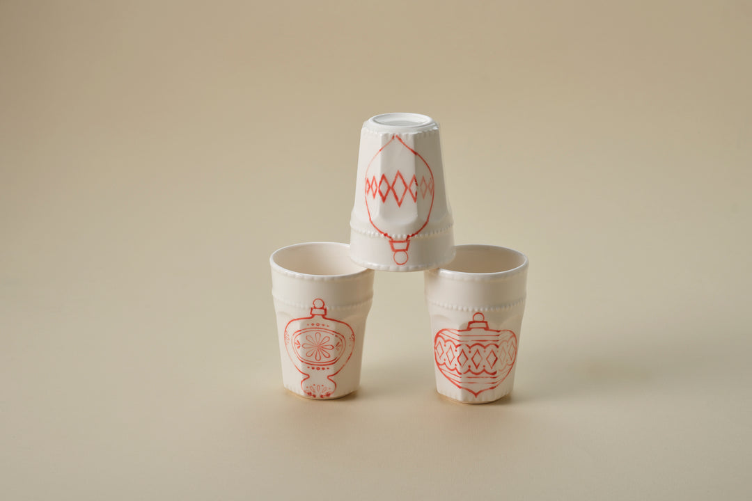 Cosy Latte Cup in Red
