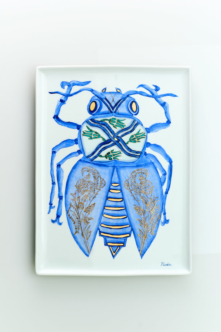 Rectangular Serving Plate with Sufi Bees