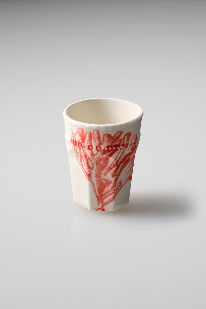 Sealife Latte Cup in Red
