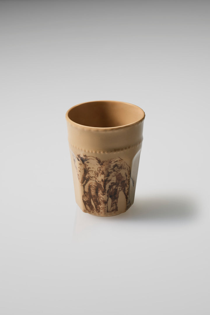 Wildlife Latte Cup in Mocha
